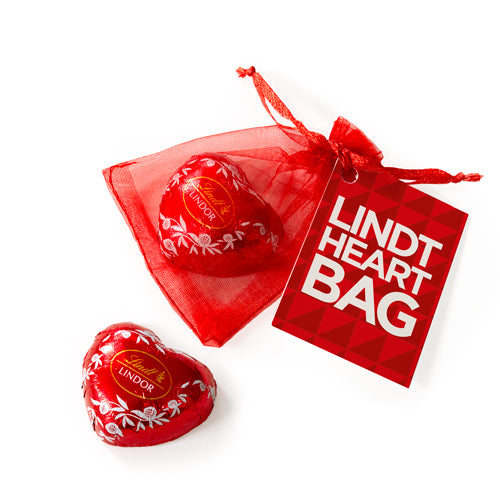 Lindt Heart - Organza Bag - Valentine's Day