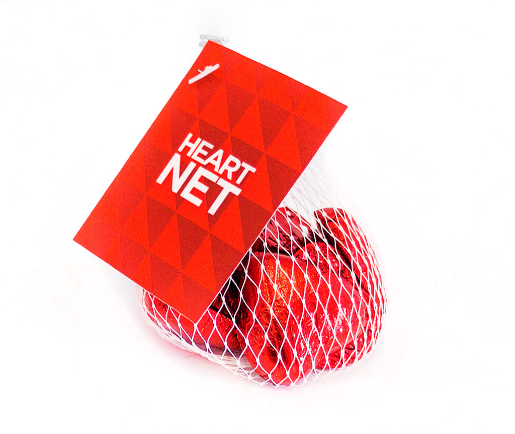 Milk Chocolate Hearts - Net