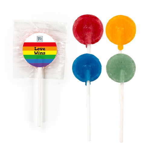 Assorted Flat Lollipops - Pride
