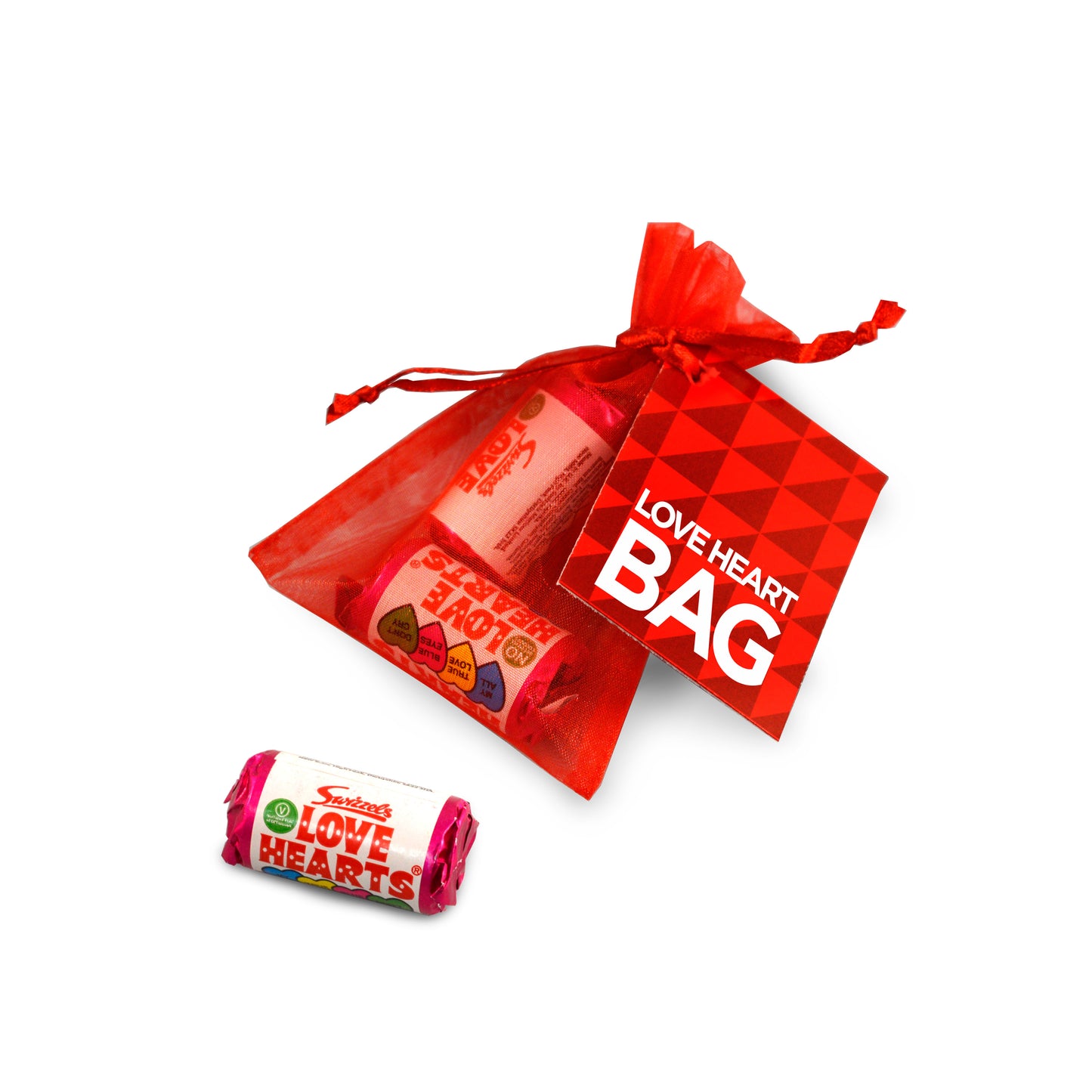 Love Hearts - Organza Bag - Valentine's Day