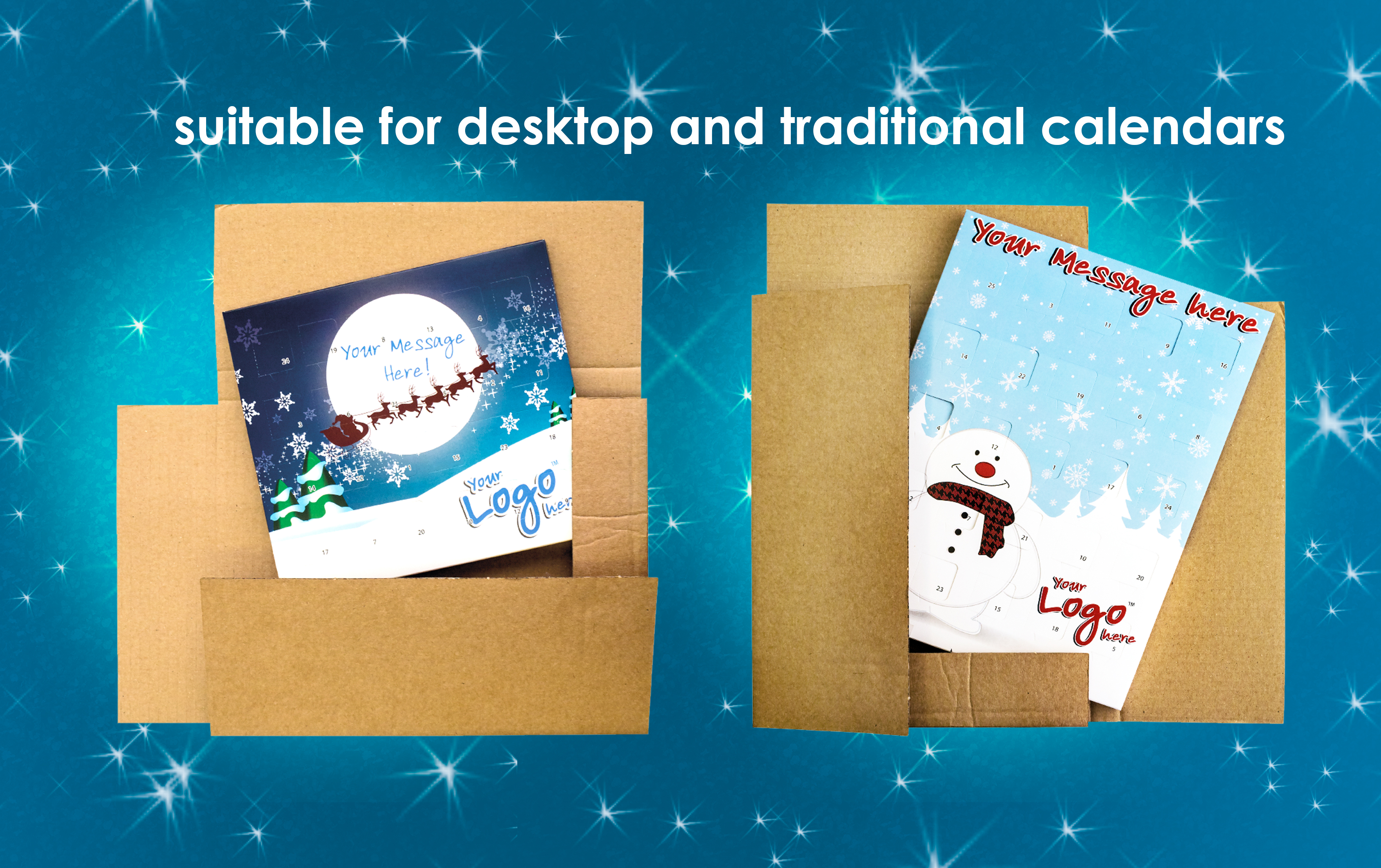 advent calendars in mailers, advent calendars to post
