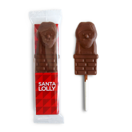 promotinal chocolate santa lolly