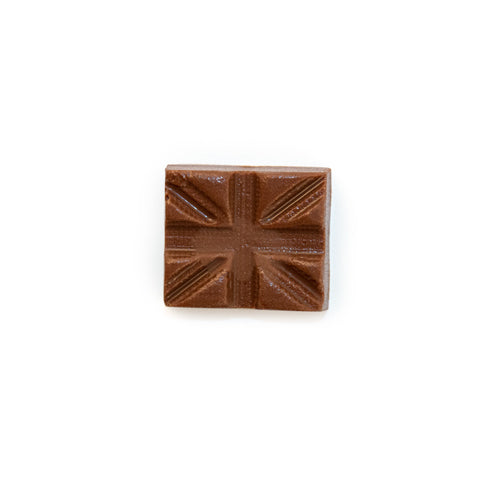 Milk Chocolate Union Jack Flags - Organza Bag