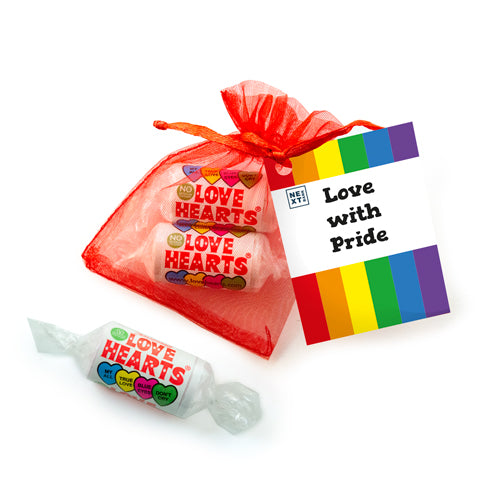 Love Hearts - Organza Bag - Pride