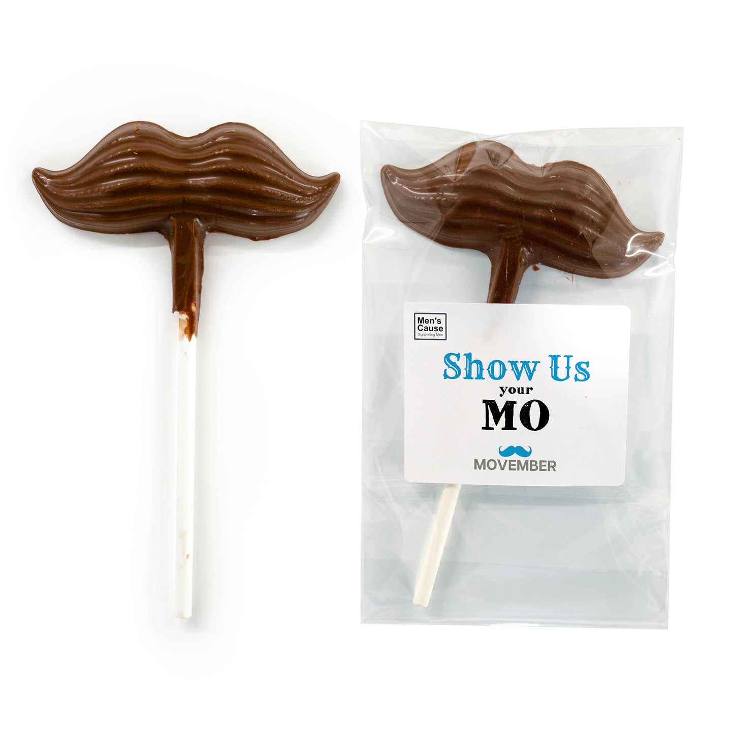 Moustache Chocolate - Lollipop - Movember