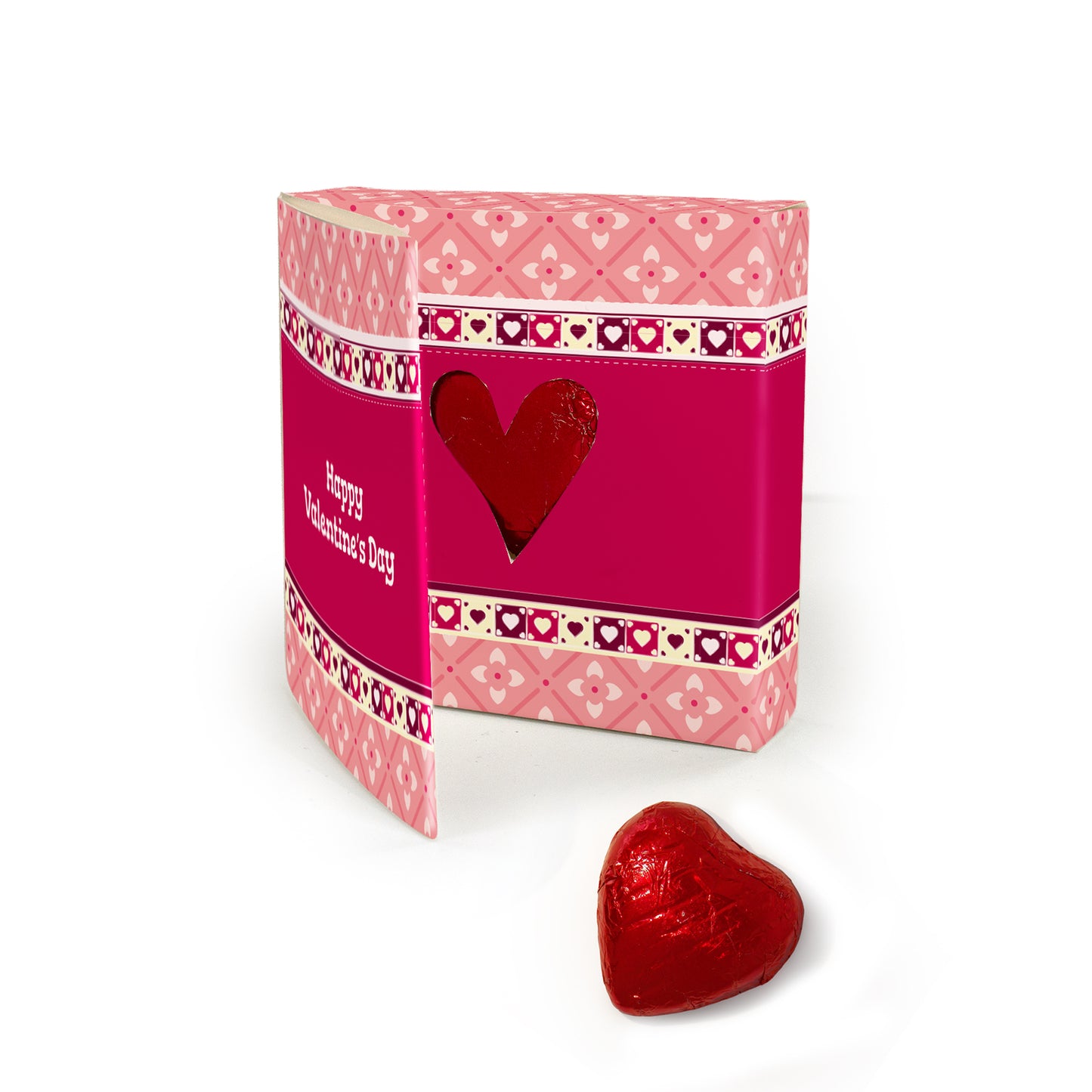 Milk Chocolate Heart Card - Valentine's Day