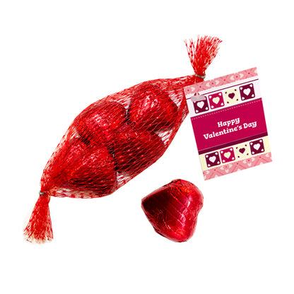 Milk Chocolate Hearts - Net Tube -  Valentine's Day