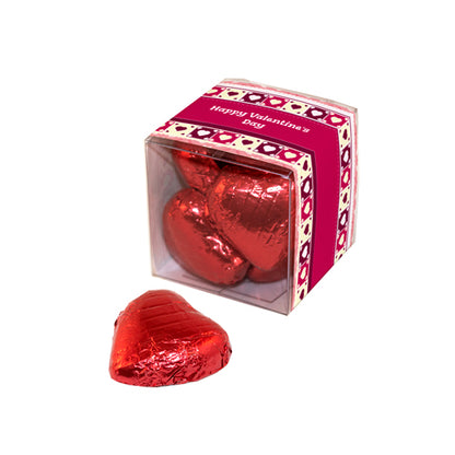 Milk Chocolate Hearts - Mini Cube -  Valentine's Day