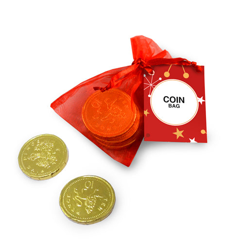 Milk Chocolate Coins - Organza Bag
