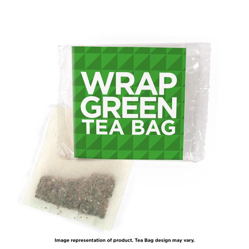 Green tea bag wrap