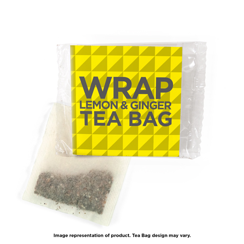 Lemon and ginger tea bag wrap