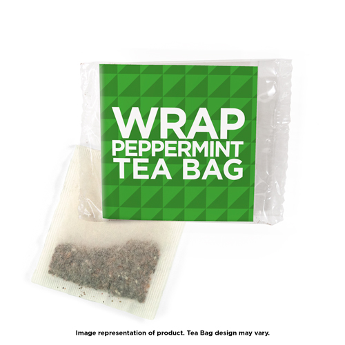 Peppermint tea bag wrap