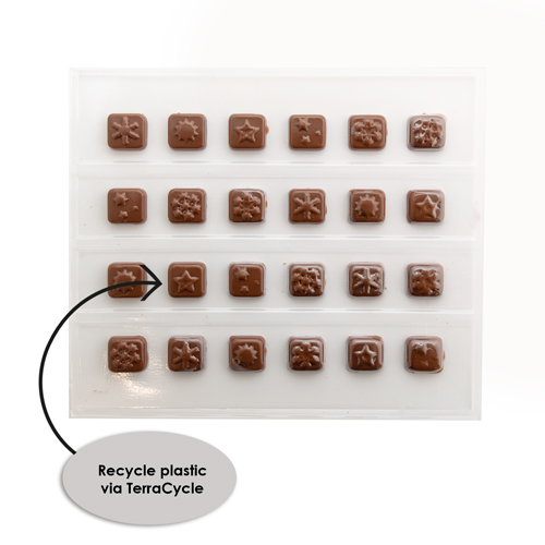 Desktop calendar chocolate tray