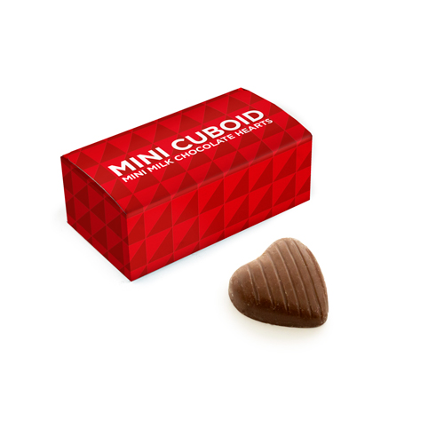 Mini Cuboid - Mini Chocolate Hearts