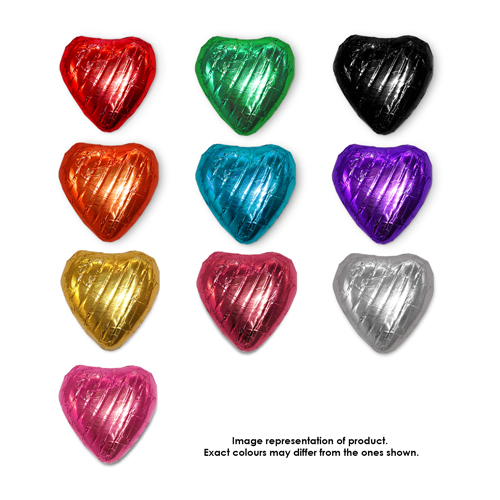 bulk foiled mini chocolate hearts 