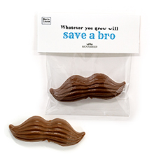 Promotional Chocolate Moustache Header Bag

